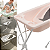 Banheira para Bebe Com Suporte Galzerano Acqua Trio Rose - Imagem 3
