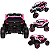 Carro Eletrico Zippy Toys Utv Z-Adventure Rosa 12V Com Controle - Imagem 2
