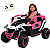 Carro Eletrico Zippy Toys Utv Z-Adventure Rosa 12V Com Controle - Imagem 1