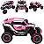 Carro Eletrico Zippy Toys Utv Z-Adventure Rosa 12V Com Controle - Imagem 3