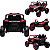 Quadriciclo Eletrico Bang Toys UTV Rockstorm Vermelho 12V Controle - Imagem 3
