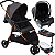 Carrinho Moises Bebe Conforto Preto Base ISOFIX Burigotto CR3 22 Cobre - Imagem 1