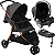 Carrinho com Bebe Conforto Preto Base ISOFIX Burigotto CR3 22 Gray Cobre - Imagem 1