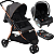 Carrinho de Bebe Bebe Conforto Preto Base Burigotto CR3 22 Gray Cobre - Imagem 1