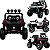 Quadriciclo Eletrico Biemme Off Road 4X4 Branco 12V Controle - Imagem 2