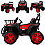 Quadriciclo Eletrico Biemme Big Quad 4X4 Vermelho 12V Controle - Imagem 3