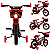 Bicicleta Infantil Biemme Aro 12 Com Rodinhas Explorbike Vermelho - Imagem 2