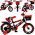 Bicicleta Infantil Biemme Aro 12 Com Rodinhas Explorbike Vermelho - Imagem 3