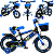 Bicicleta Infantil Biemme Aro 12 Com Rodinhas Explorbike Azul - Imagem 3