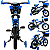Bicicleta Infantil Biemme Aro 12 Com Rodinhas Explorbike Azul - Imagem 2