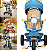 Triciclo de Passeio com Capota para bebe e Andador Biemme Teddy Azul - Imagem 4