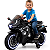Moto Eletrica Infantil Biemme Turbo Sport Duo 12V Preta - Imagem 1