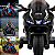 Moto Eletrica Infantil Biemme Turbo Sport Duo 12V Preta - Imagem 4