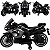 Moto Eletrica Infantil Biemme Turbo Sport Duo 12V Preta - Imagem 3