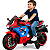 Moto Eletrica Infantil Biemme Turbo Sport Duo 12V Vermelha - Imagem 1