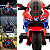 Moto Eletrica Infantil Biemme Turbo Sport Duo 12V Vermelha - Imagem 4
