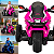 Moto Eletrica Infantil Biemme Turbo Sport Trike 12V Rosa - Imagem 4