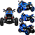 Moto Eletrica Infantil Biemme Turbo Sport Trike 12V Azul - Imagem 2
