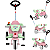 Triciclo Bandeirante Passeio e Pedal Velobaby Joy Rosa - Imagem 2