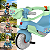Triciclo Bandeirante Passeio e Pedal Velobaby Joy Azul - Imagem 4