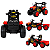 Trator Infantil Eletrico Biemme Super Farmer Vermelho 12V Controle - Imagem 2