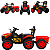 Trator Infantil Eletrico Biemme Super Farmer Vermelho 12V Controle - Imagem 3