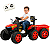 Trator Infantil Eletrico Biemme Super Farmer Vermelho 12V Controle - Imagem 1