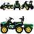 Trator Infantil Eletrico Biemme Super Farmer Verde 12V Controle - Imagem 3