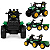 Trator Infantil Eletrico Biemme Super Farmer Verde 12V Controle - Imagem 2