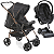 Carrinho com Bebe Cocoon Preto Base Galzerano Milano Preto Cobre - Imagem 1