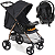 Carrinho de Bebe Bebe Cocoon Preto Galzerano San Remo Preto Cobre - Imagem 1
