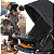 Carrinho com Bebe Cocoon Preto Base Galzerano San Remo Preto Cobre - Imagem 2