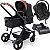 Carrinho de Bebe Moises Bebe Cocoon Preto Base Galzerano Ivy Black - Imagem 1