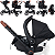 Carrinho de Bebe Moises Bebe Cocoon Preto Base Galzerano Ivy Black - Imagem 3