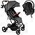 Carrinho com Bebe Conforto Cocoon Preto Galzerano Kira Grafite - Imagem 1