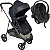 Carrinho com Bebe Cocoon Preto Galzerano Napoli G22 Preto Cobre - Imagem 1