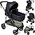 Carrinho Moises Bebe Cocoon Preto Base Galzerano Napoli G22 Preto Cobre - Imagem 2