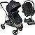 Carrinho Moises Bebe Cocoon Preto Base Galzerano Napoli G22 Preto Cobre - Imagem 1