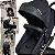 Carrinho Moises Bebe Cocoon Preto Base Galzerano Napoli G22 Preto Cobre - Imagem 4
