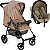 Carrinho de Bebe com Bebe Conforto Toffee Galzerano Romano G22 Toffee - Imagem 1