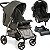Carrinho com Bebe Conforto Base Galzerano San Remo G22 Oliva - Imagem 1