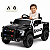 Carro Eletrico Infantil Bang Toys Jipe Police Preto 12V Controle - Imagem 1