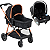 Carrinho Bebe Materna Preto Burigotto Reversivel Revert 22 Preto Cobre - Imagem 1