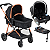 Carrinho Bebe Materna Base ISOFIX Burigotto Revert 22 Preto Cobre - Imagem 1