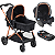 Carrinho Bebe Materna Preto Cobre Base Burigotto Revert 22 Preto Cobre - Imagem 1