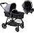 Carrinho Com Bebe Materna Burigotto Reversivel Revert 22 Gris - Imagem 1