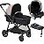Carrinho Bebe Materna Preto Base ISOFIX Burigotto Revert 22 Capuccino - Imagem 1
