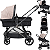 Carrinho Com Bebe Materna Burigotto Reversivel Revert 22 Capuccino - Imagem 2