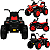 Quadriciclo Infantil Bang Toys Eletrico Volt Kids Vermelho 6V - Imagem 2