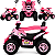 Quadriciclo ATV Eletrico Infantil Bang Toys Spider Rosa 6V - Imagem 3